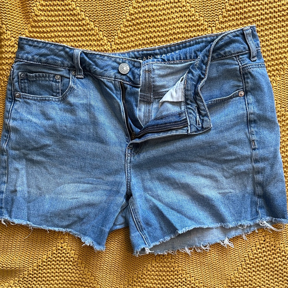 American Eagle Outfitters Blue Denim Cutoff Shorts